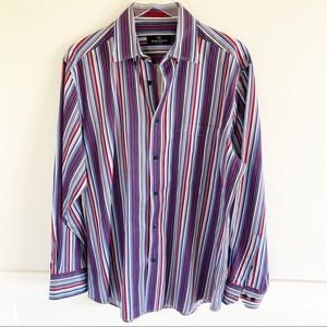 Bugatchi Uomo Stripe Shirt L
